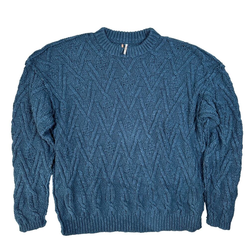 Free People Womens Size S Isla Cable Knit Oversized Sweater